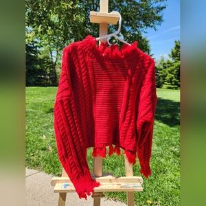 Shopthemint.com red sweater size small